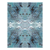 Abstract in Teal, with some soft edges. Custom Invitations