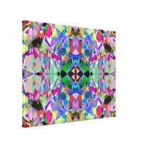 Abstract Kaleidoscope Pattern Stretched Canvas Prints