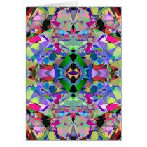Abstract Kaleidoscope Pattern Greeting Cards