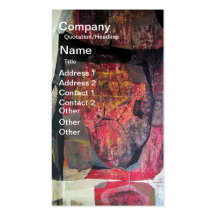 Abstract Landscape of Potosi Bolivia 21.6x34 Business Card Template