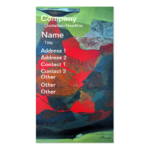 Abstract Landscape of Potosi Bolivia 21.9 x 27.6 Business Card