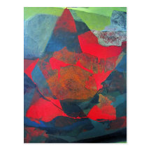 Abstract Landscape of Potosi Bolivia 21.9 x 27.6 Post Card