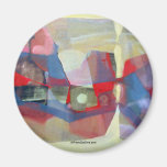 Abstract Landscape Potosi 23.75x18.25 Fridge Magnets