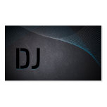 Abstract Laser Light Coal Black DJ Business Card