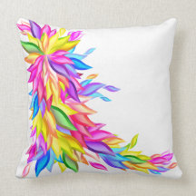 Abstract Leaves in Full Colour American MoJo Pillo