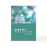 Abstract Lights Damask Holiday Greeting Card