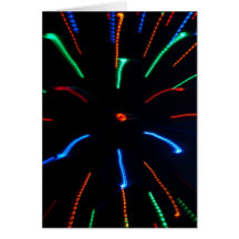 Abstract Lights Greeting Card