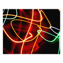 Abstract lights photo print