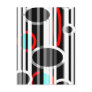 Abstract Lines and Elipses Postcards