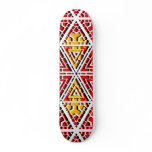 Abstract Lines: Red: Custom Skateboard