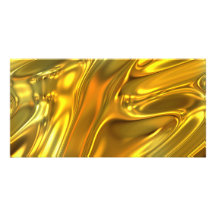 Abstract Liquid Gold Photo Cards