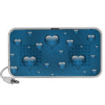 abstract love blue hearts Speakers speakers