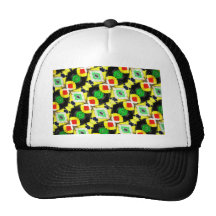 Abstract Markers Mesh Hat