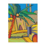 abstract mexico town postcard