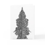 Abstract mirror design greeting cards