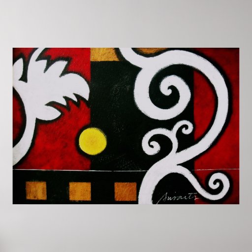 ABSTRACT MODERN ART CANVAS PAINTING POSTER
