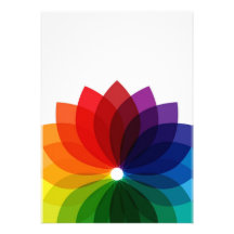 Abstract Multicolor Background Personalized Invitations