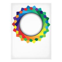 Abstract Multicolor Background Invite