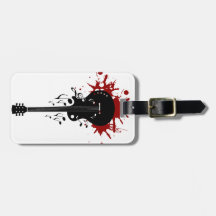 Abstract music background bag tags