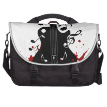 Abstract music background computer bag
