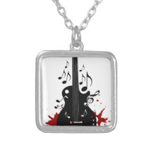 Abstract music background pendant