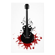 Abstract music background stationery paper