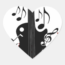 Abstract music background stickers