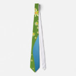 Abstract nature custom tie