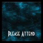 Abstract Nebula Texture - Blue invitations