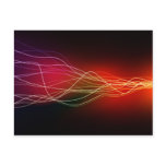 abstract neon laser flow postcard
