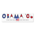 Abstract Obama 2008 bumper stickers