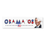 Abstract Obama Pic 2008 Bumper Stickers