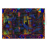 Abstract Ocean Aquatic Life Art Greeting Cards