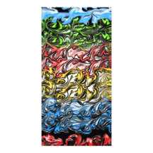 Abstract Ocean Photo Greeting Card