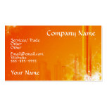 abstract orange busincess card business card template