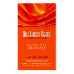 Abstract Orange Vertical Business Card