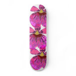 Abstract Orchid Skateboard