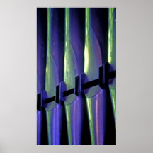 Abstract Organ Pipes Posters