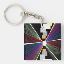 Abstract Pains Acrylic Keychain