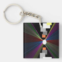 Abstract Pains Acrylic Keychains