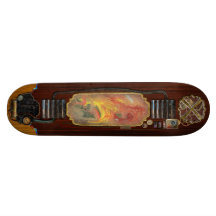 Abstract - Paint - In a state of flux Custom Skate Board