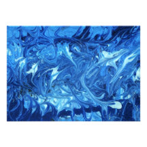 Abstract - Paint - Ocean Deep Personalized Invitation