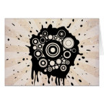 Abstract Paint Splatter Design Cards