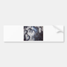 abstract painting bumper sticker