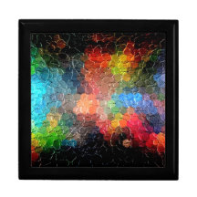 Abstract Painting | Dynamic Colours Jewelry Boxes