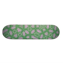 Abstract Pattern Green Skateboard Decks