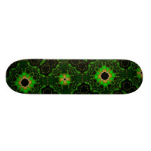 Abstract Pattern Hexagon Kaleidoscope Skateboard Deck