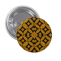Abstract Pattern Orange black Pinback Buttons
