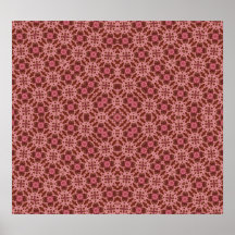 Abstract Pattern Red Print