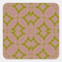 Abstract Pattern Two Colour Stickers